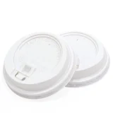 90mm white sip-through lids for 10-24oz takeaway coffee cups