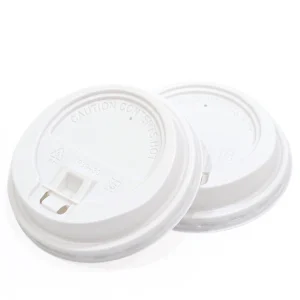 90mm white sip-through lids for 10-24oz takeaway coffee cups