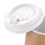 90mm white reclosable sip throug lid for paper cups zoom