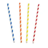 rainbow colour-printed paper straws for cocktails and events