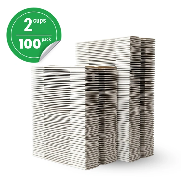 100 pack recyclable white paper holder for 2 paper cups 100 pack recyclable white paper holder for 2 paper cups