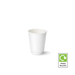 10oz white double wall paper cup for lattes