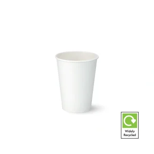 12oz white single wall paper cup
