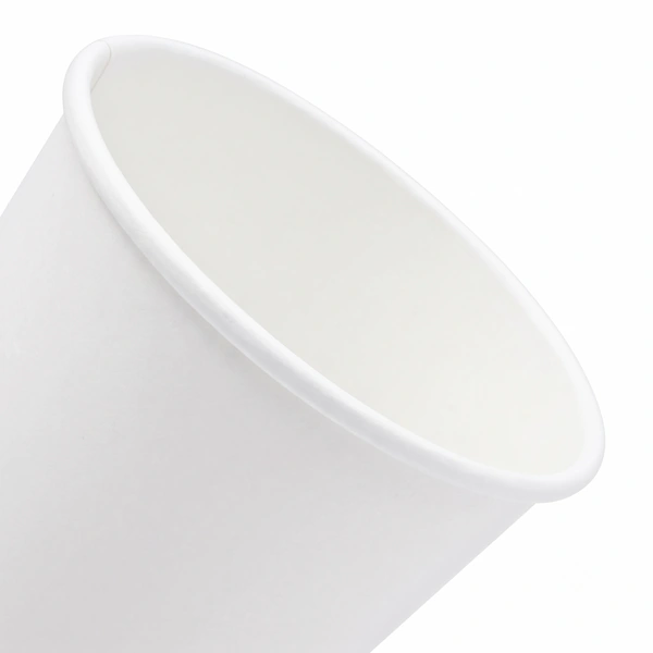 12oz white single wall paper cup zoom 12oz white single wall paper cup zoom