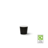 4oz black ripple cup