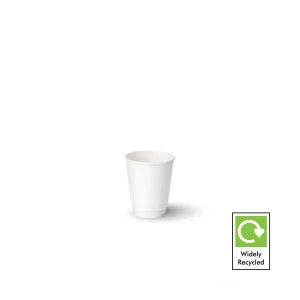 6oz white double wall paper cup for espresso