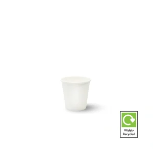 6oz white single wall paper cup