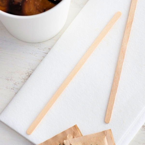 7 inch wooden drink stirrer in use 7 inch wooden drink stirrer in use