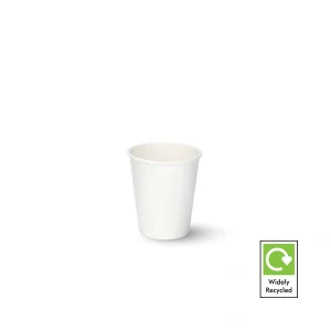 8oz white single wall paper cup