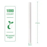 boba white paper straw 210mm x 10mm specs