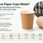 Step-by-step workflow and modern technology used in making paper cups