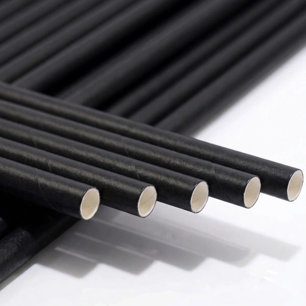 recyclable black wrapped paper straw 200mm x 6mm zoom recyclable black wrapped paper straw 200mm x 6mm zoom