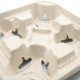 recyclable paper 4 cup carrier tray zoom
