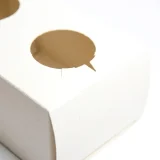 recyclable white paper holder for 2 paper cups zoom