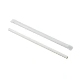 white wrapped paper straw 210mm x 8mm